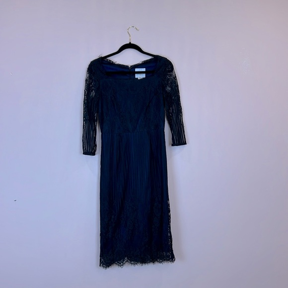 Erin by Erin Fetherston navy and black lace cocktail dress Size 6 - Picture 2 of 9